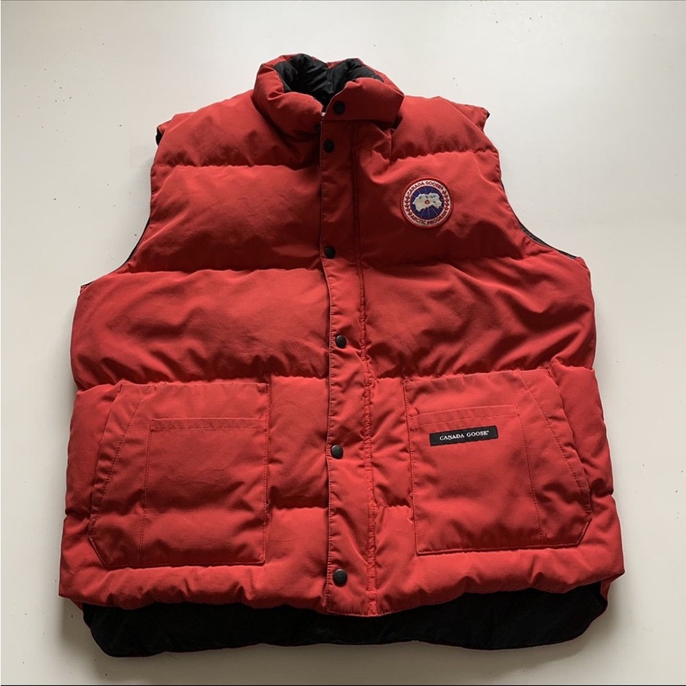 Canada Goose Red Puffer Vest